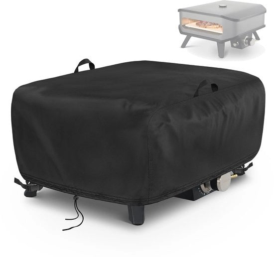 Sacchetto impermeabile e impermeabile per pizza a gas 13" Cozze 90349, borsa per pizza a gas da 55x55x28cm in tessuto 500D Oxford nero