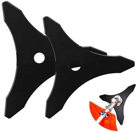 Bosmaaier a tre lame - 2 parti - troncatrice a caldo per prato - alta efficienza - adatto per erbacce e arbusti - 3 denti - diametro 25,4 mm