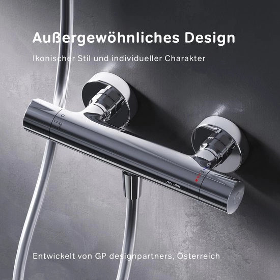 Douchekraan Termostatica con Protezione Antiscaldamento 38 °C - Acciaio Inox