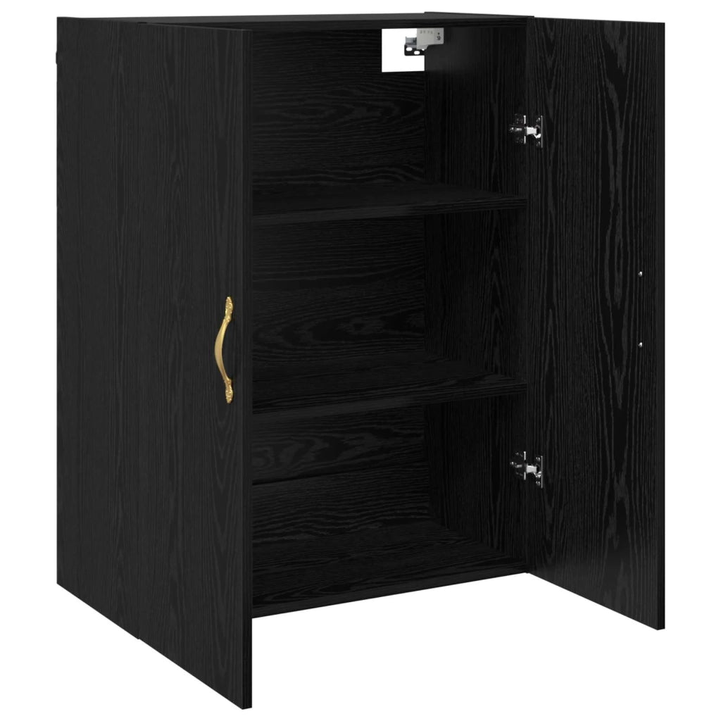 Mobiletto a muro 2 pcs Rovere Nero 69,5 x 34 x 90 cm 3394520