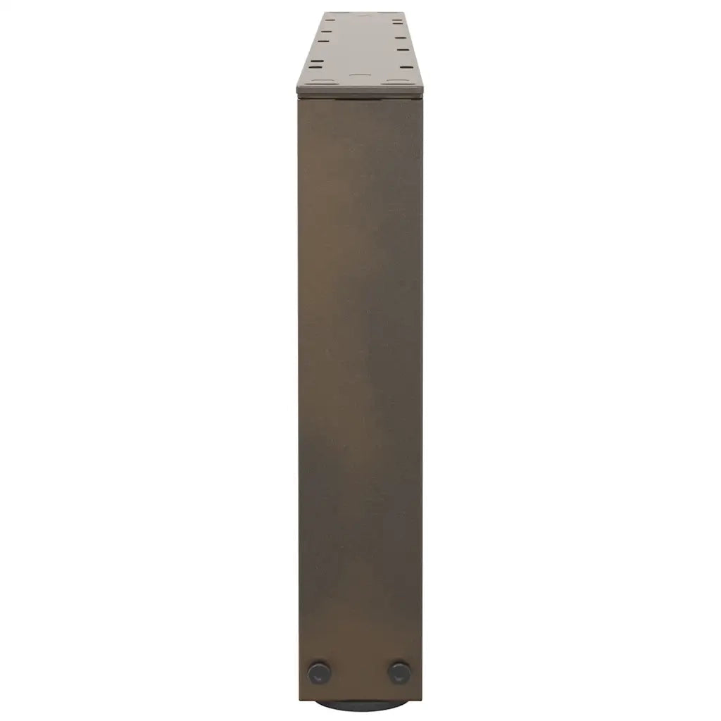 Gambe per Tavolino da Caff¨¨ a Forma di V 2 pz-Set di 2 Gamba per Tavolo Acciaio Naturale 70x(30-31,3) cm Acciaio 666098