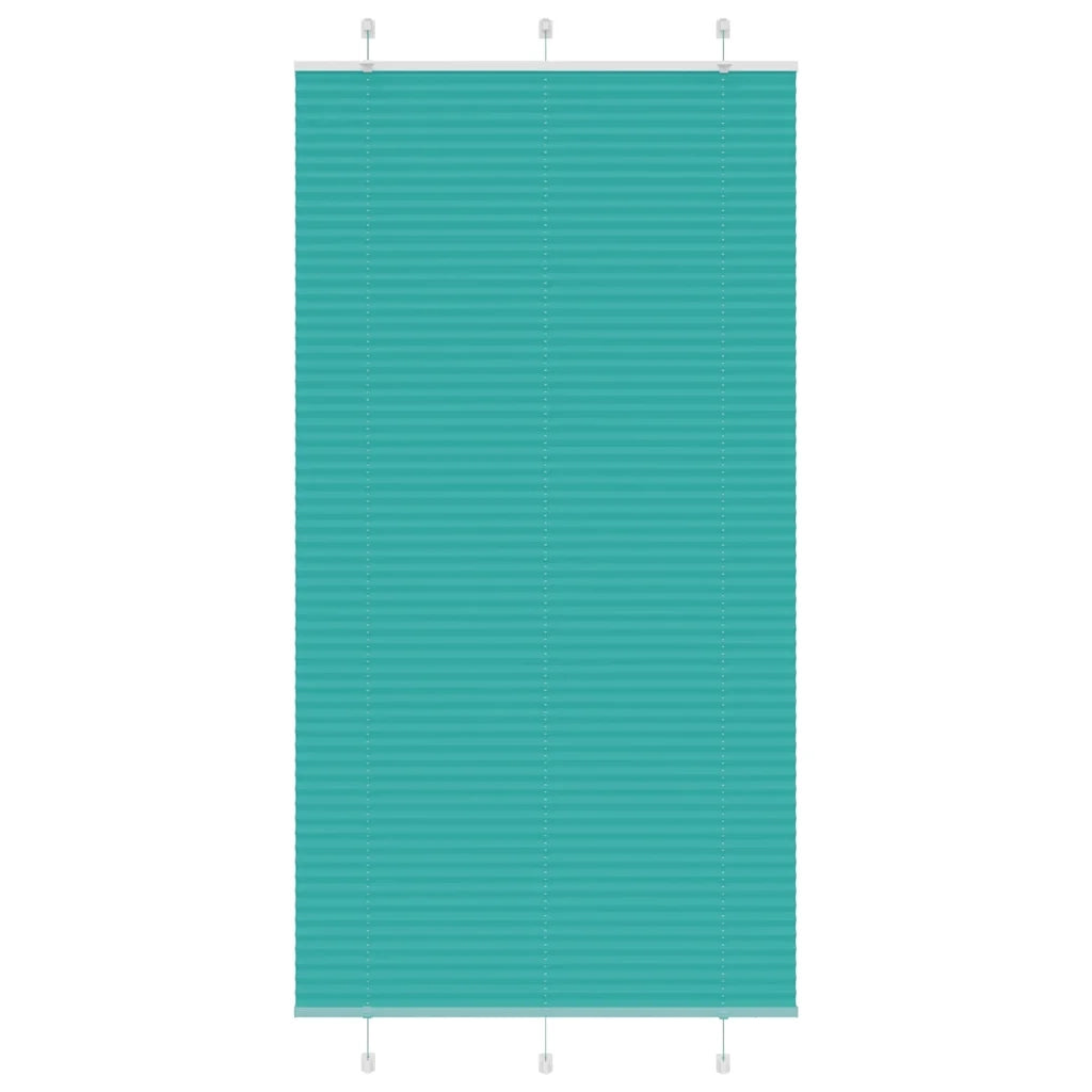 Tenda Plissettata Verde petrolio 105x200 cm Larghezza Tessuto