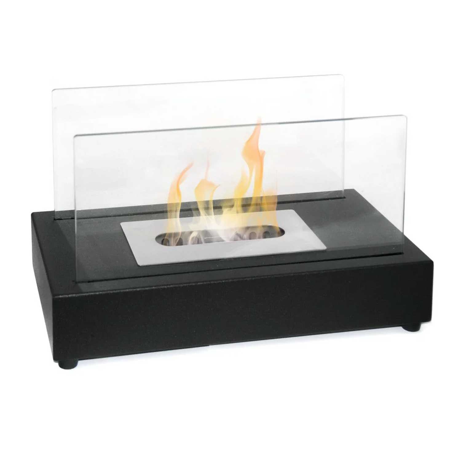 Berlino - Camino a bioetanolo da tavolo per interni ed esterni 35x18xH20,5 cm