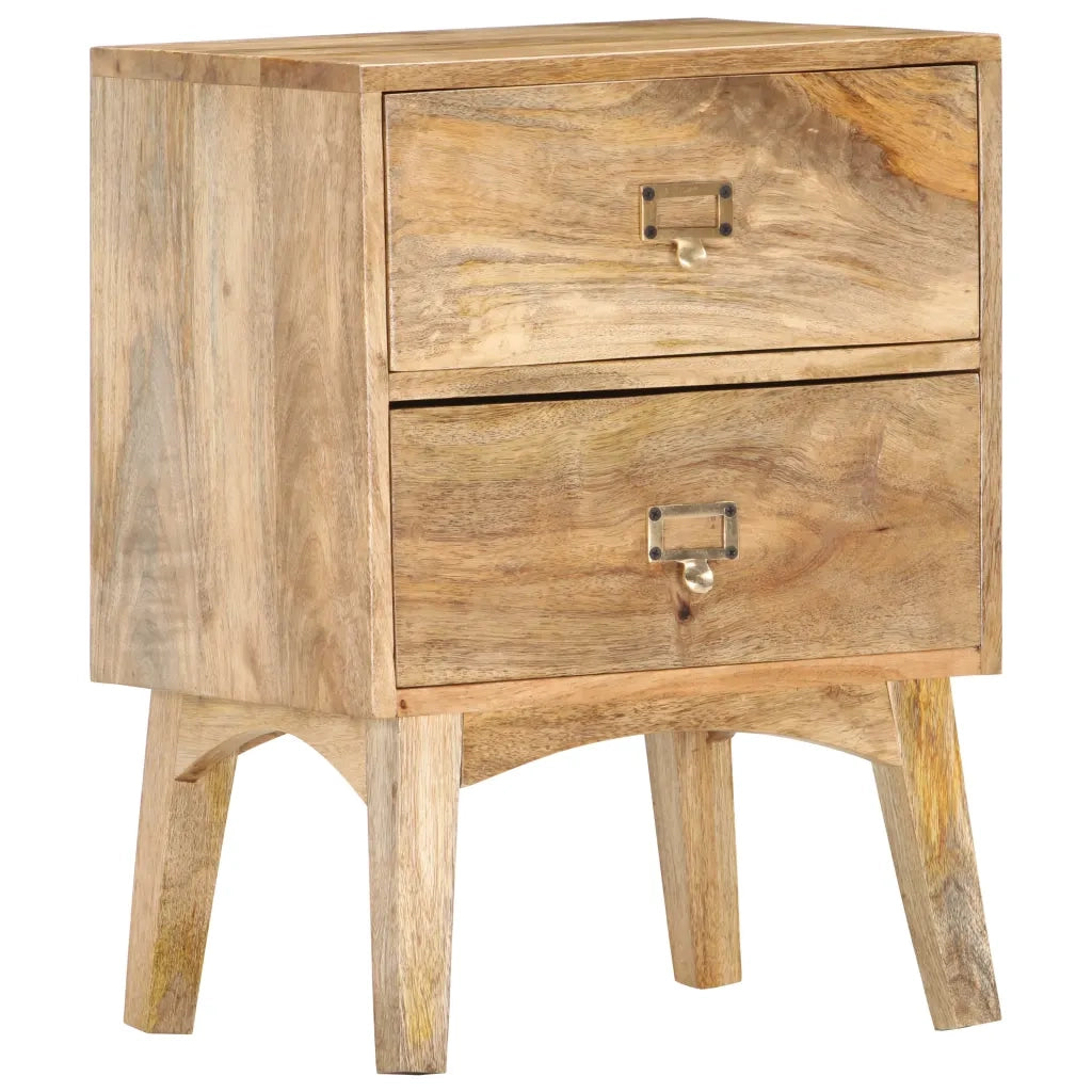 Comodino 40x35x55 cm in Legno Massello di Mango 286464