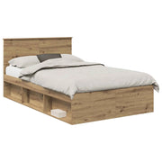 Letto matrimoniale | Letto per adulti | Struttura del letto Rovere Artigianale 135 x 190 cm