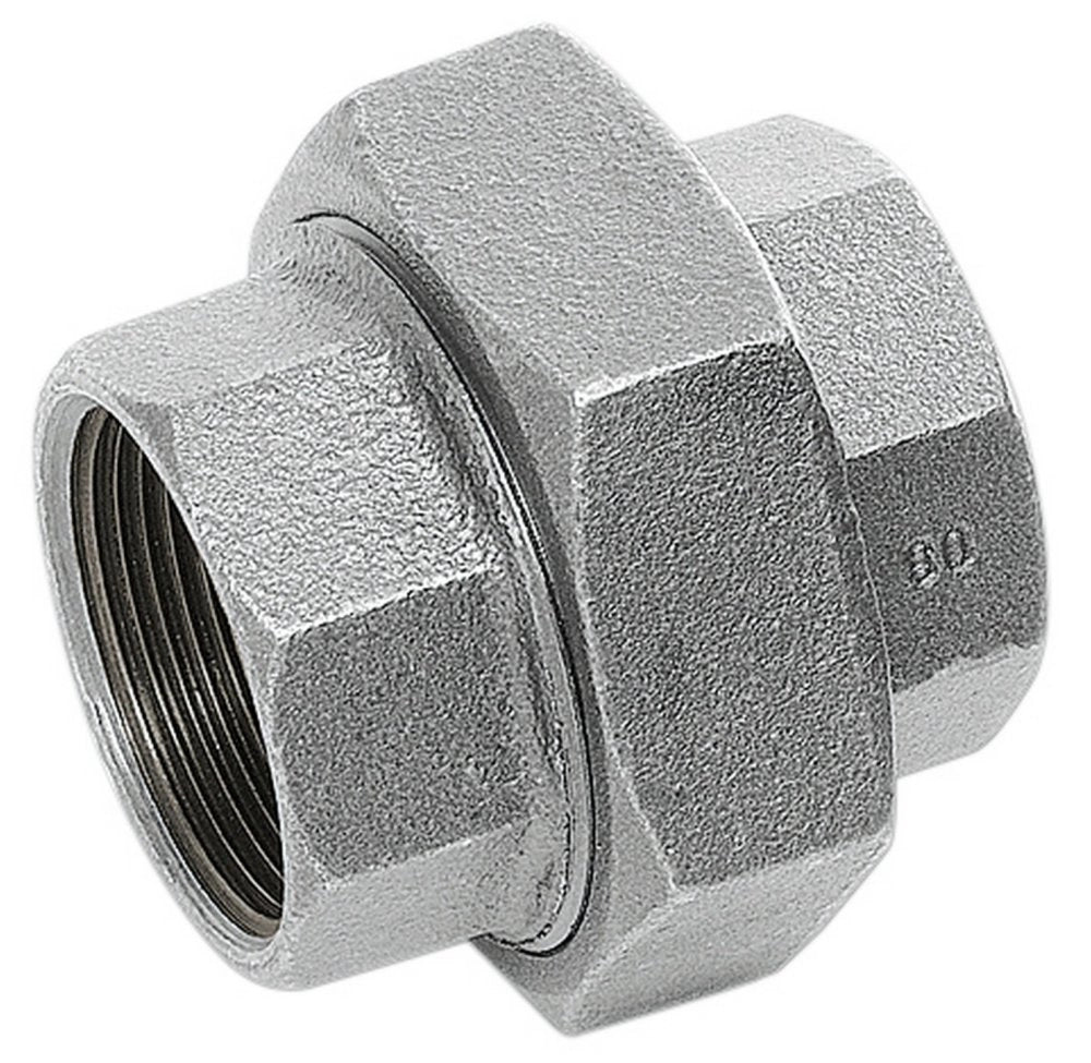10pz bocchettone 3 pz. sede sferica ghisa zincata diametro 1/2 fig.340 cod:ferx.11492