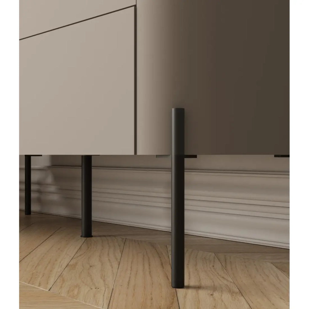Set di mobili BELLA – Credenza, mobile TV e credenza alta – Finitura Congo opaco chic