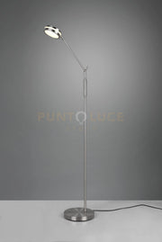 FRANKLIN PIANTANA LED 6,5W 650lm, 2700+3200+4000K METALLO ACCIAIO TOUCH DIMMER E FUNZIONE MEMORIZZAZIONE H. 133CM