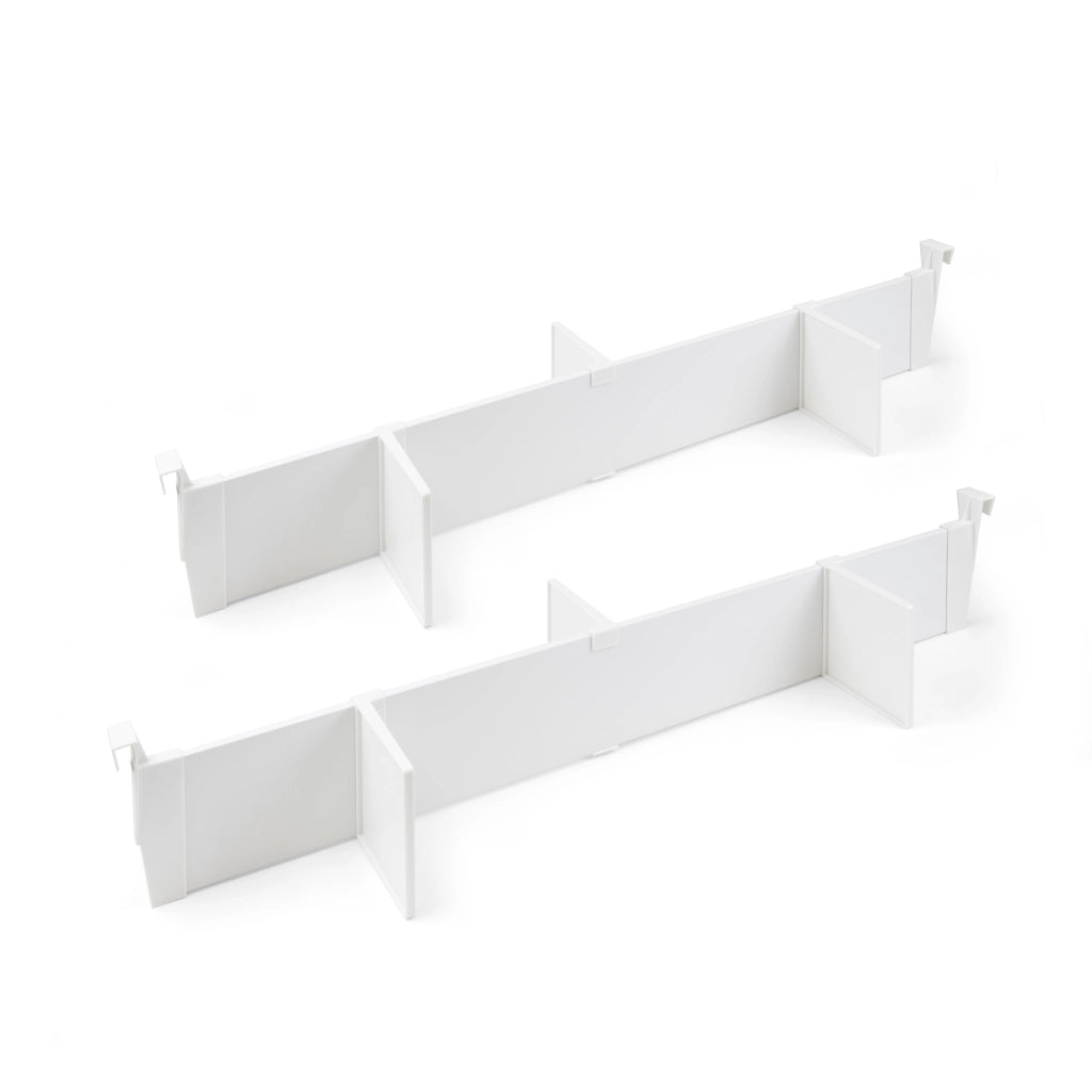 Emuca Set di divisori per interni dei casseti Vertex-Concept, 900, Verniciato bianco, Alluminio e Tecnoplastica, 1 u.