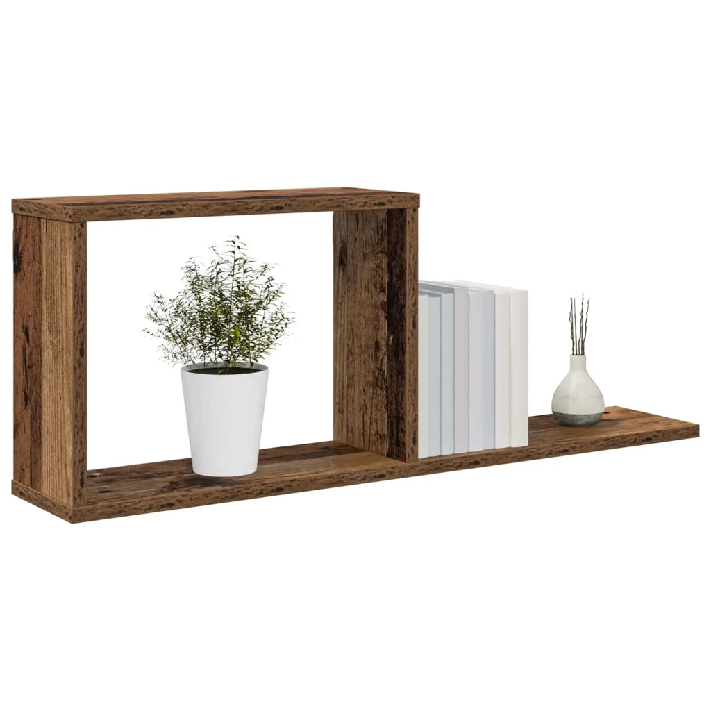 Scaffali flottanti 2 pcs Legno antico 80 x 15 x 30 cm 8012329