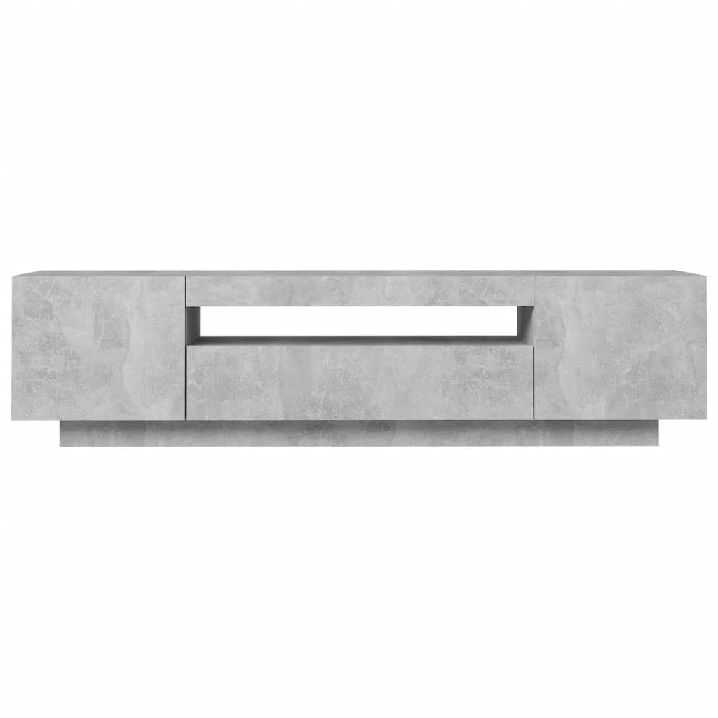 Mobile TV multimediale scaffale TV credenza mobile TV sala da pranzo soggiorno camera da letto con luci LED 160 x 35 x 40 cm grigio 02_0026537
