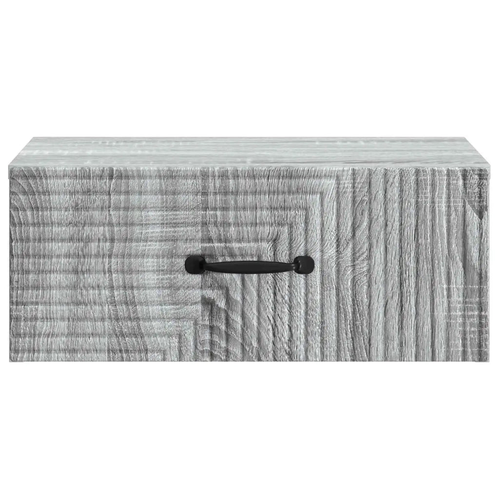 Mobiletto da notte a muro Grigio Sonoma 49 x 34,5 x 20 cm 898627