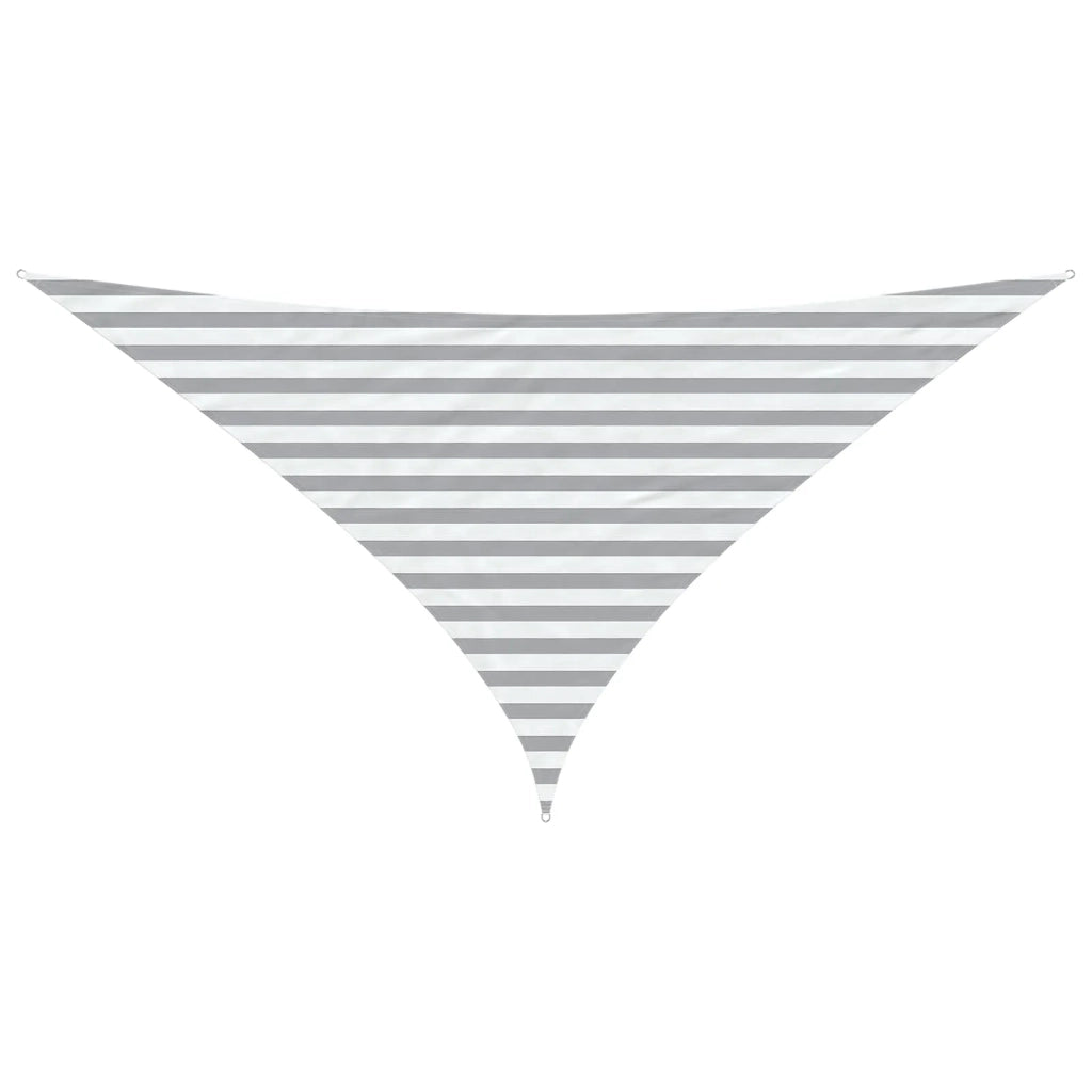 Vela Parasole | Telo Ombra | Vela da ombra solare Grigio chiaro e bianco 3 x 3 x 4,24 m