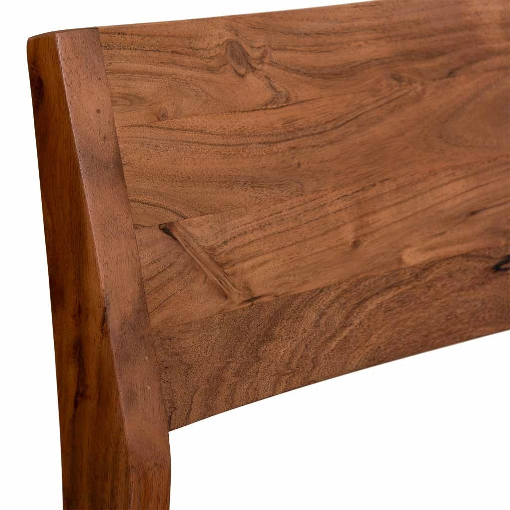 Sedia da pranzo in legno con finitura marrone 47x46x84h cm