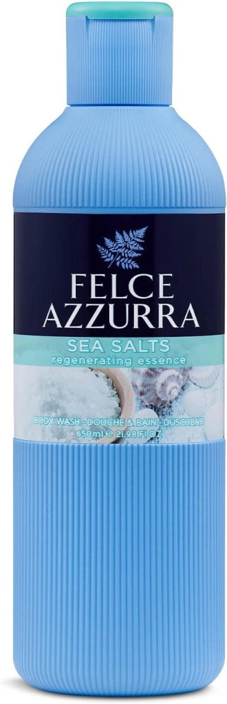 SET 6 FELCE AZZURRA BAGNODOCCIA SALI MARINI PROFUMO RIGENERANTE IDRATA LA PELLE 650 ML