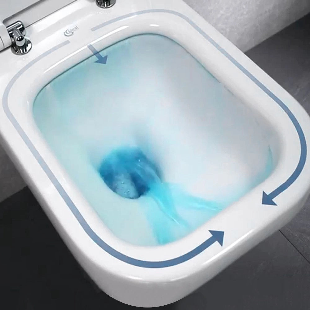 Sanitari Ideal Standard Connect filomuro Rimless AquaBlade copriwater originale