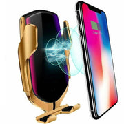 Trade Shop - Caricabatterie Per Auto Wireless Supporto Smartphone R1 Con Sensore Di Apertura -