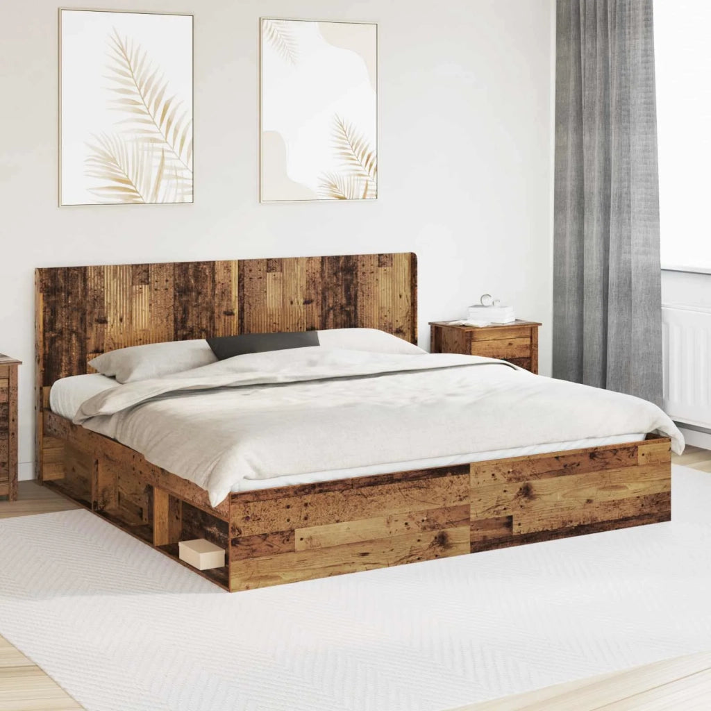 Testiera | Testata Letto Legno antico Legno ingegnerizzato