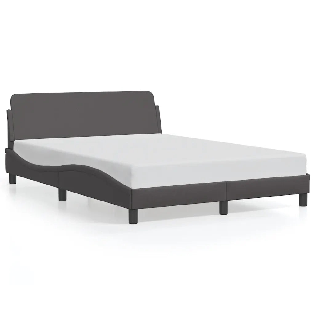 Giroletto-Struttura Letto Dover Grigio 140x200 cm in Similpelle