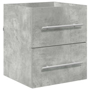 Mobiletto sottolavabo a parete di grande capacità per il bagno 38,5 x 41 x 48 cm legno composito grigio cemento 02_0052662