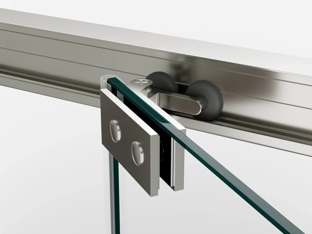 Box doccia angolare SPAZIO porta battente + laterale fisso 65x80 cm (63.5-65/76.5-79) nero opaco