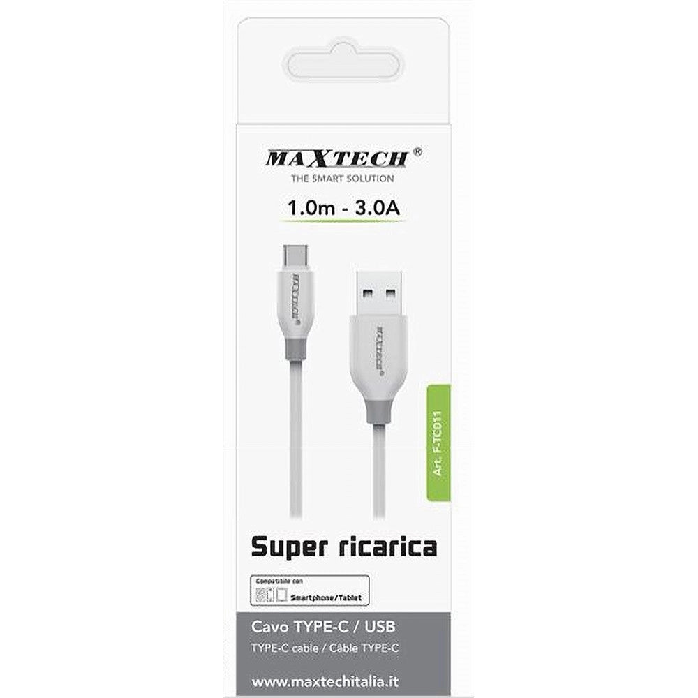 Trade Shop - Cavo Type-c Usb 1 Metro 3 A Resistente Ricarica Dati Smartphone Maxtech F-tc011 -