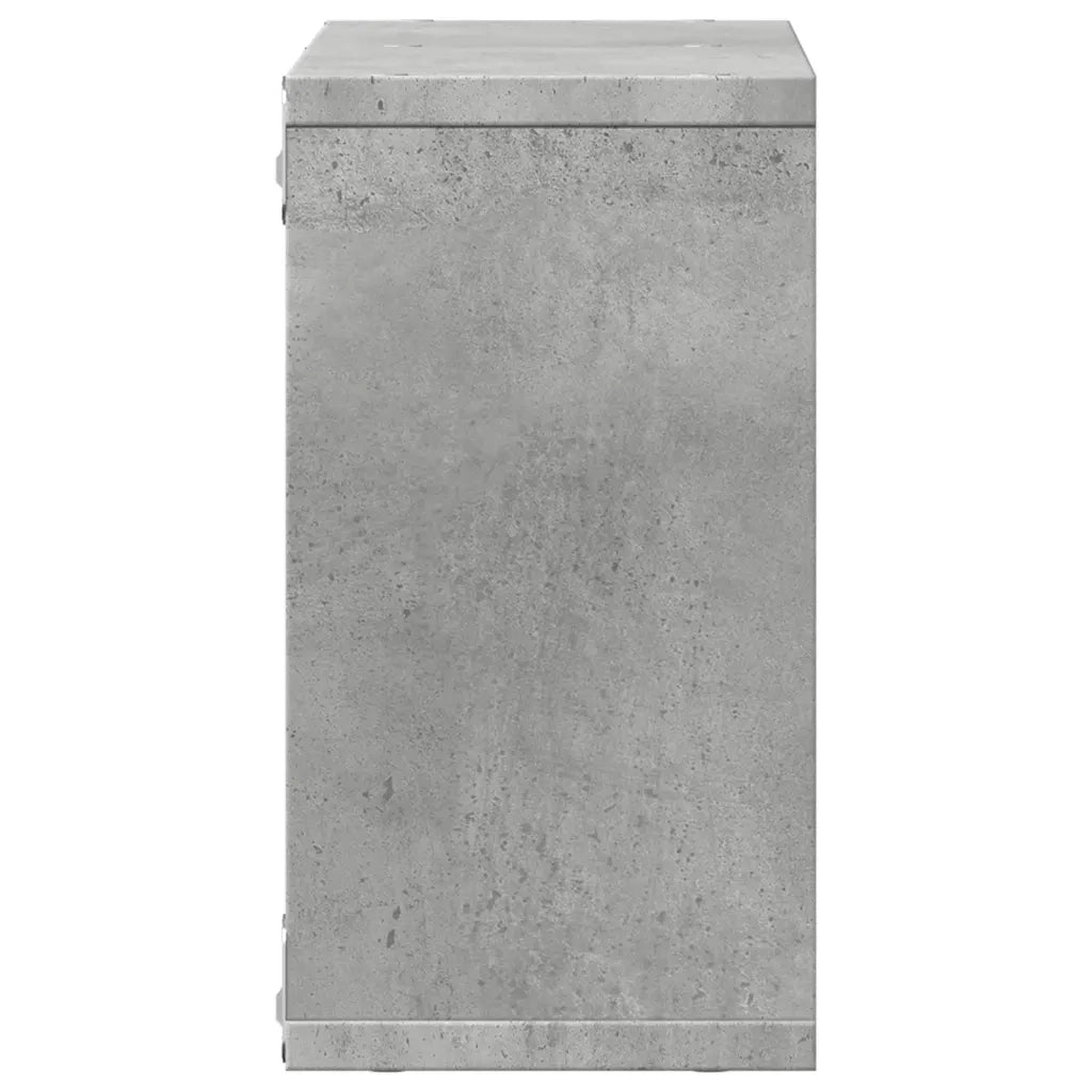 Mobile a Parete 60x16x30 cm Grigio Cemento in Legno Multistrato 854880
