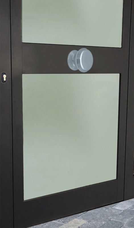 Pomolo fisso per porta SAGUATTI 177/80AB in alluminio argento lucido