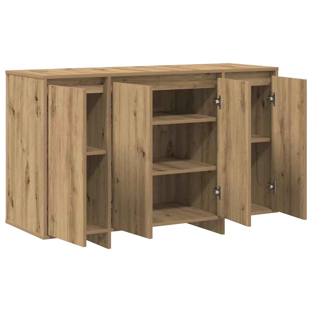 Credenza | Madia | Buffet da pranzo | Armadio da pranzo rovere artigianale 120 x 41 x 75 cm Legno multistrato