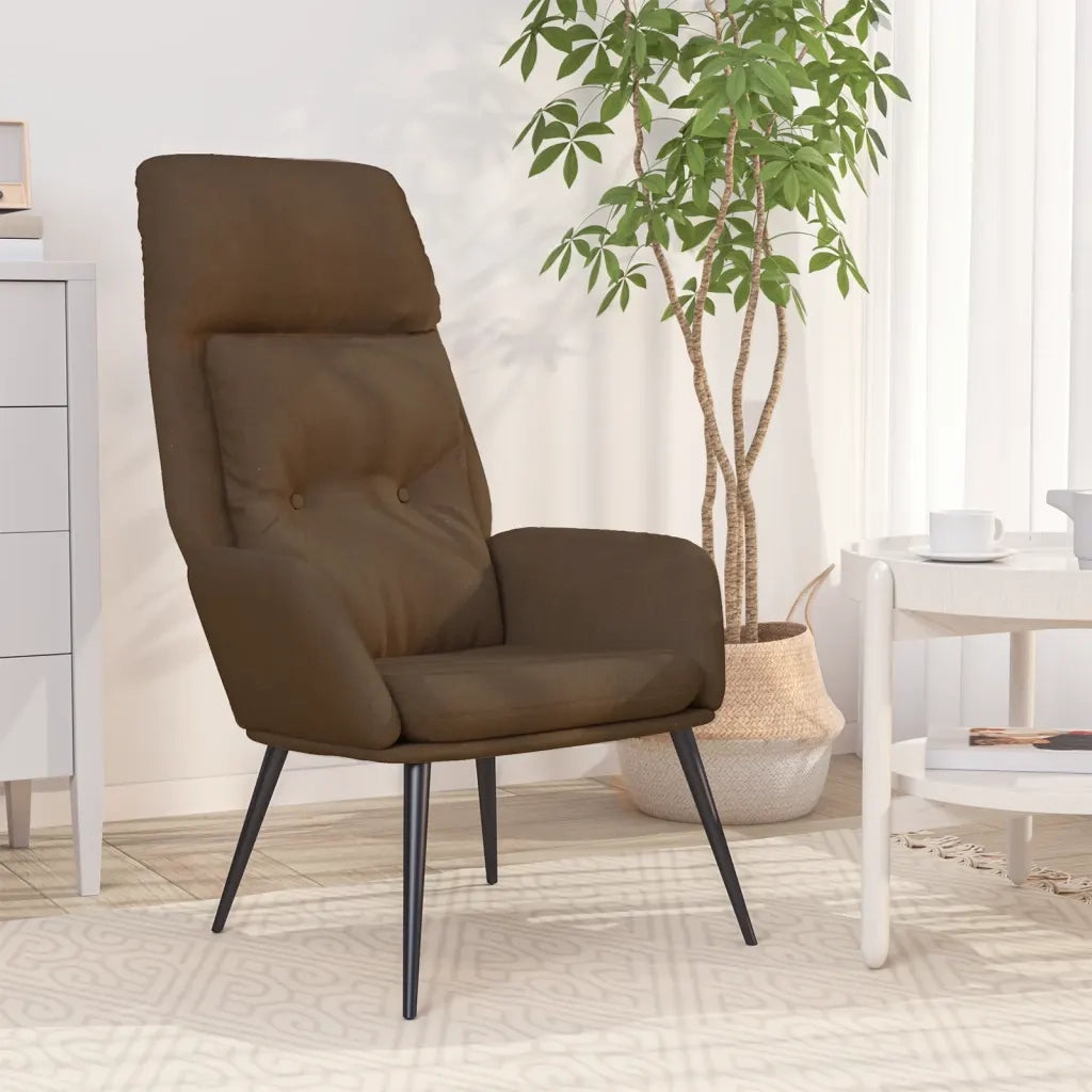 Poltrona Relax Marrone in Similpelle Scamosciata cod mxl 14171