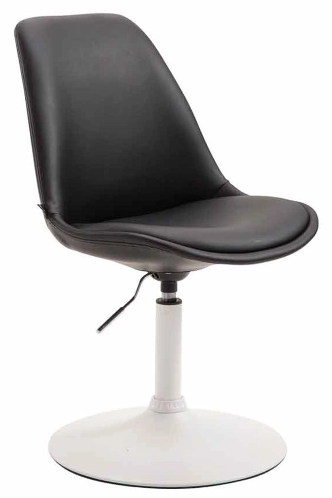 Sedia da pranzo MAVERICK in similpelle nero,bianco