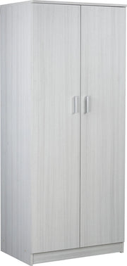 Armadio 2 Ante 77x182x52 cm Eucalipto