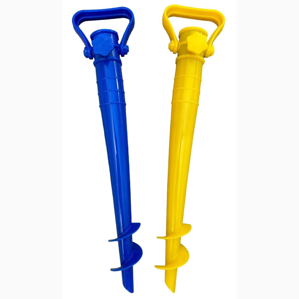 Kit 2 Pezzi Picchetto per Ombrellone da Spiaggia in Abs 42 Cm Colori Assortiti