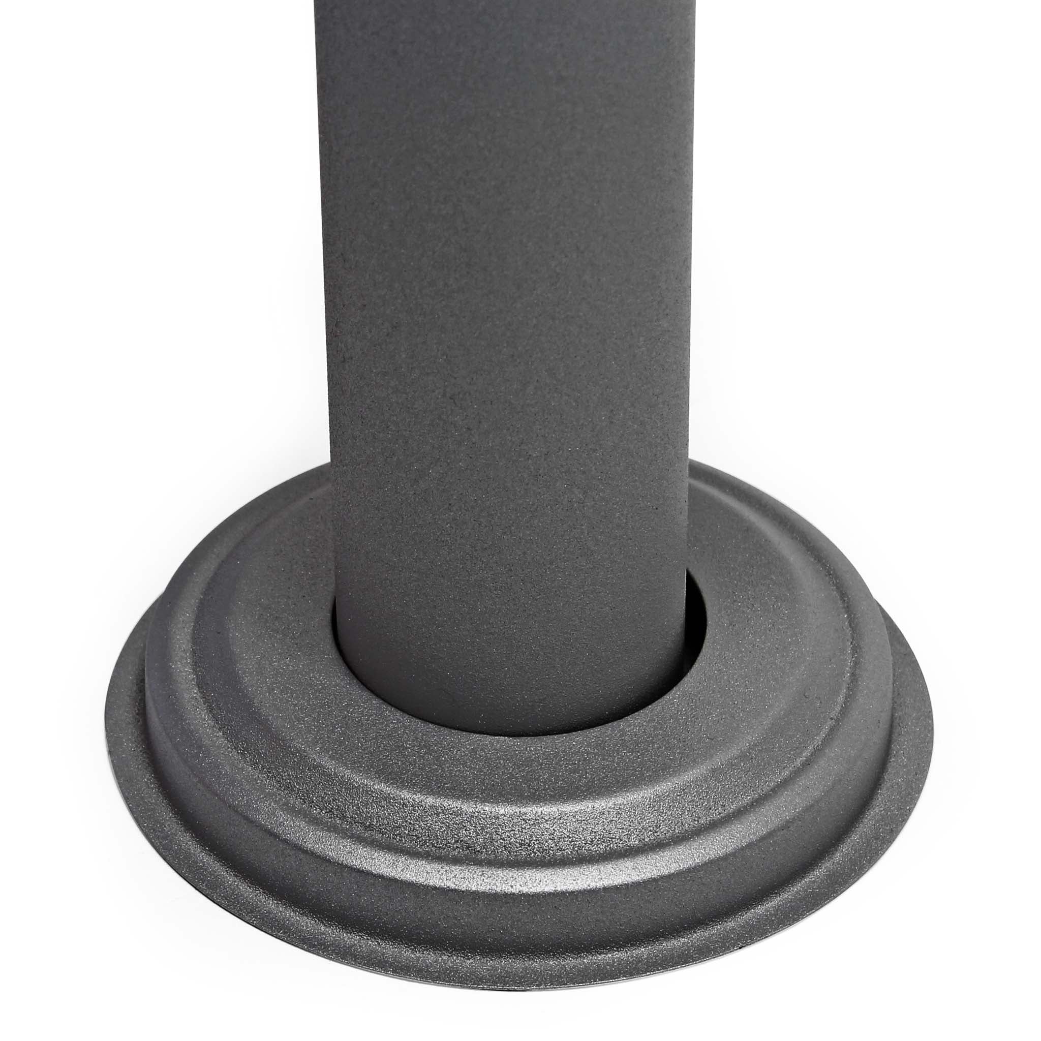 Set Cassetta postale doppia autoportante V17 antracite con telaio di supporto