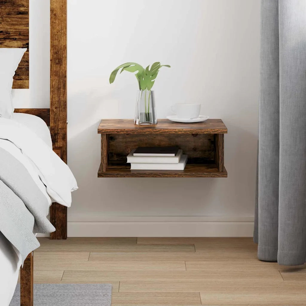 Comodino Rovere fumé 40 x 31 x 15 cm Legno multistrato 891112