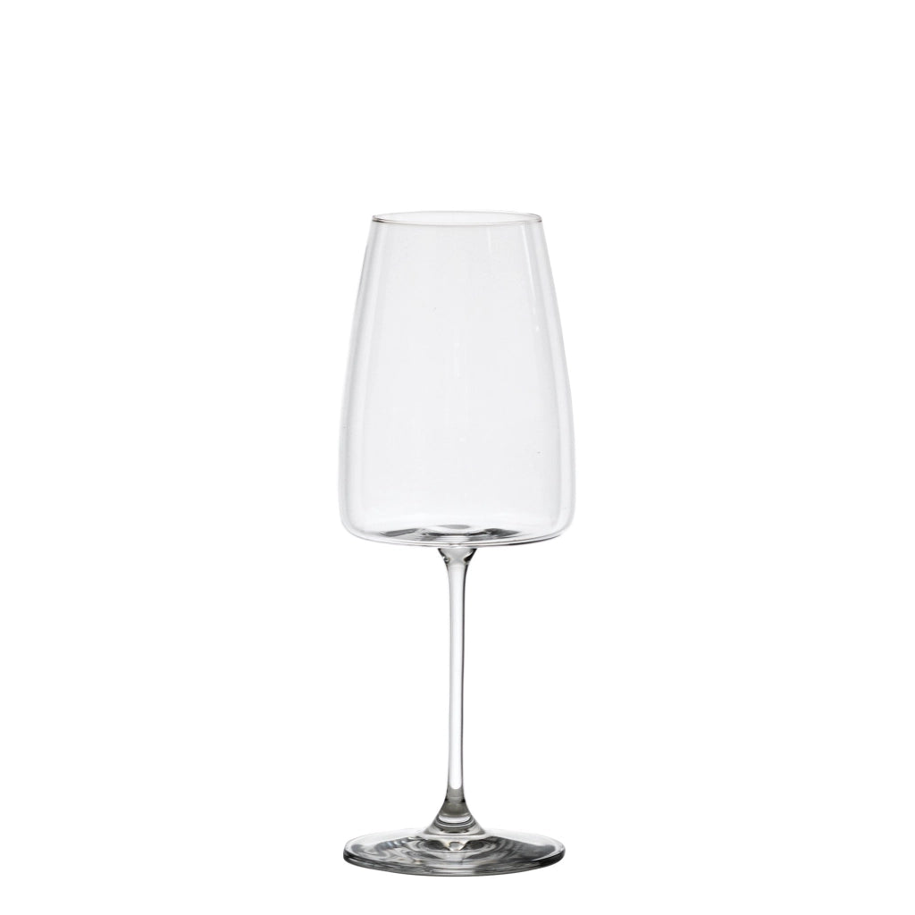 Zafferano Calice Altopiano 51 cl Set 6 Pezzi in Vetro Sonoro Superiore per Vini Bianchi Freschi, Design Moderno con Fondo Piatto e Alta Resistenza