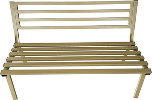 Panchina da Giardino 127x61x80 cm Montecarlo in Acciaio  Tortora