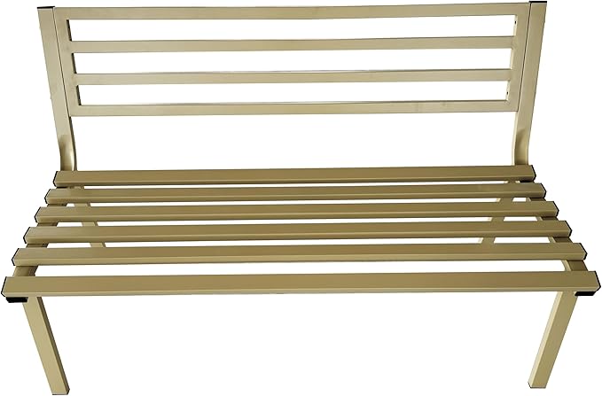 Panchina da Giardino 127x61x80 cm Montecarlo in Acciaio  Tortora