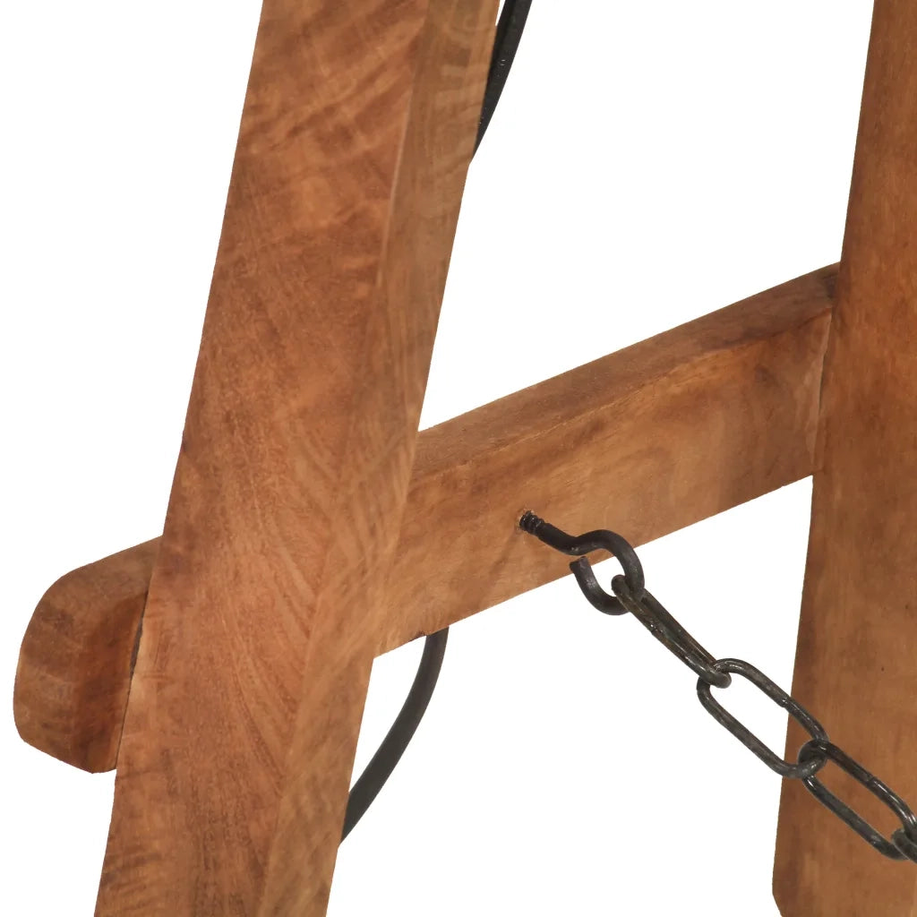 Lampada da Pavimento Ottone E27 in Legno Massello di Mango CFW5681535