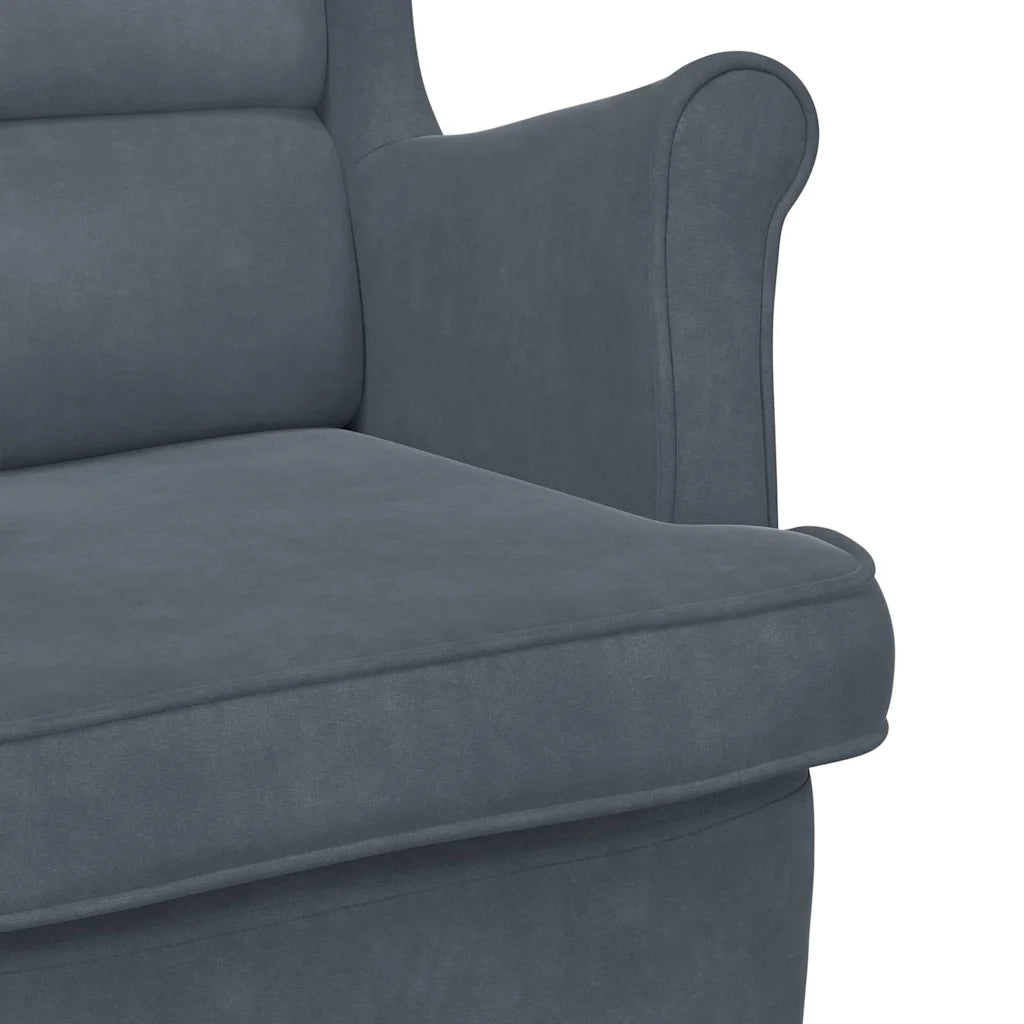 vidaXL Sedia a dondolo 71 x 92 x 100 cm Plywood in poliestere 100%