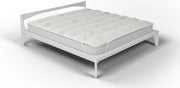 Topper Trapuntato Imbottito Singolo con Elastici Aloe Vera Bianco