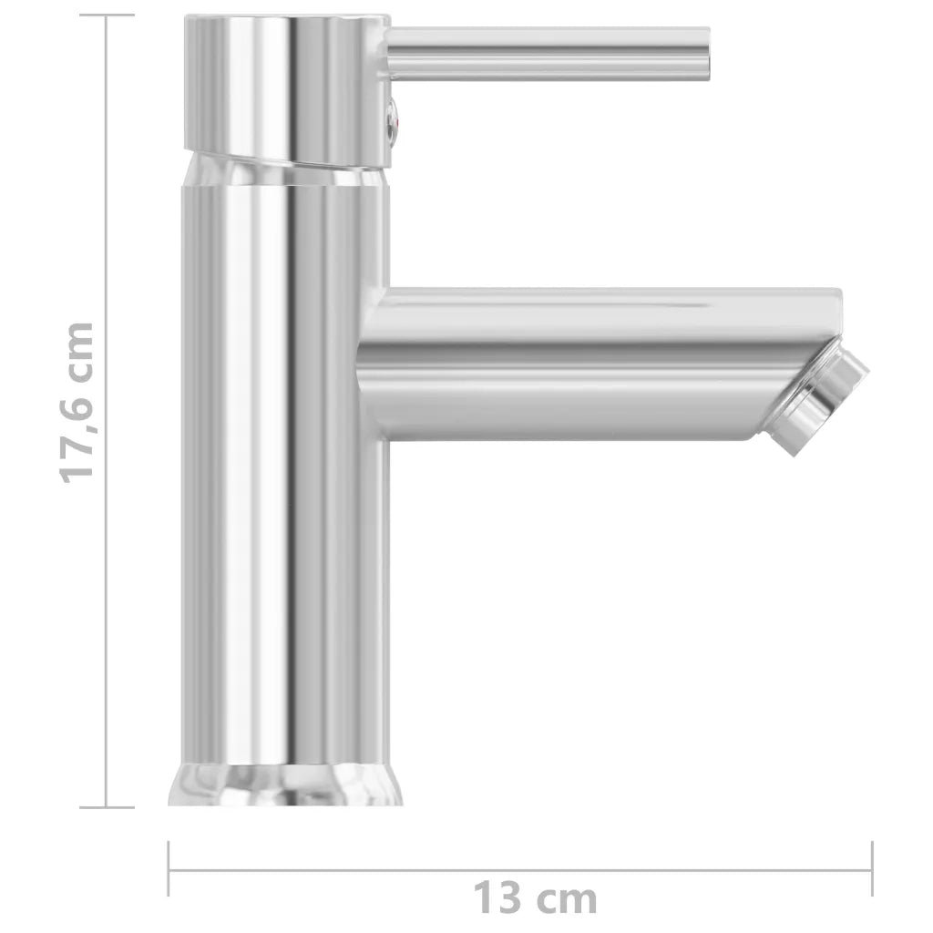 Rubinetto per Lavabo del Bagno-Rubinetto da lavandino Finitura Cromo 30x176 mm