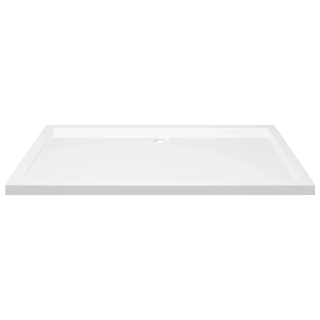 Piatto doccia base doccia piatto doccia bagno WC cabina doccia casa interno rettangolare ABS 70 x 120 cm bianco 02_0001949