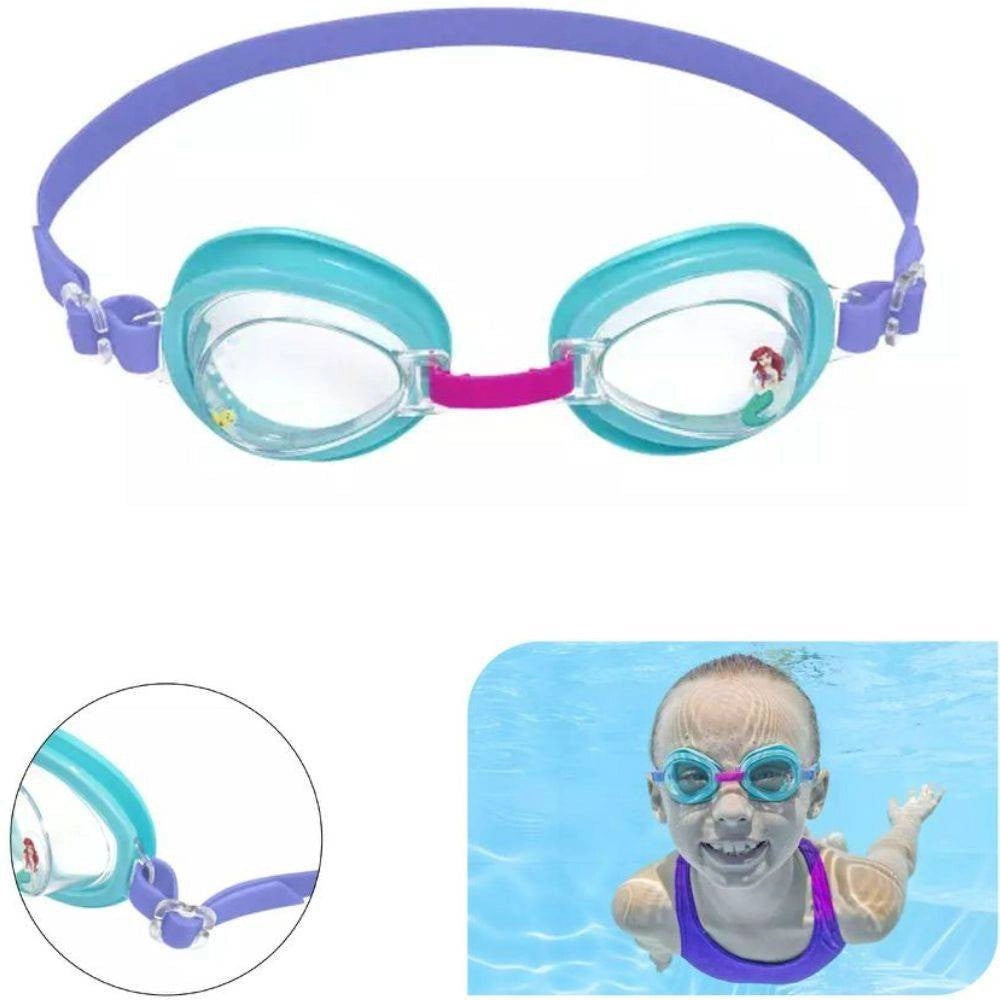 Trade Shop - Occhialini Disney Principessa Ariel Bambini Regolabili Nuoto Piscina Mare Estate -