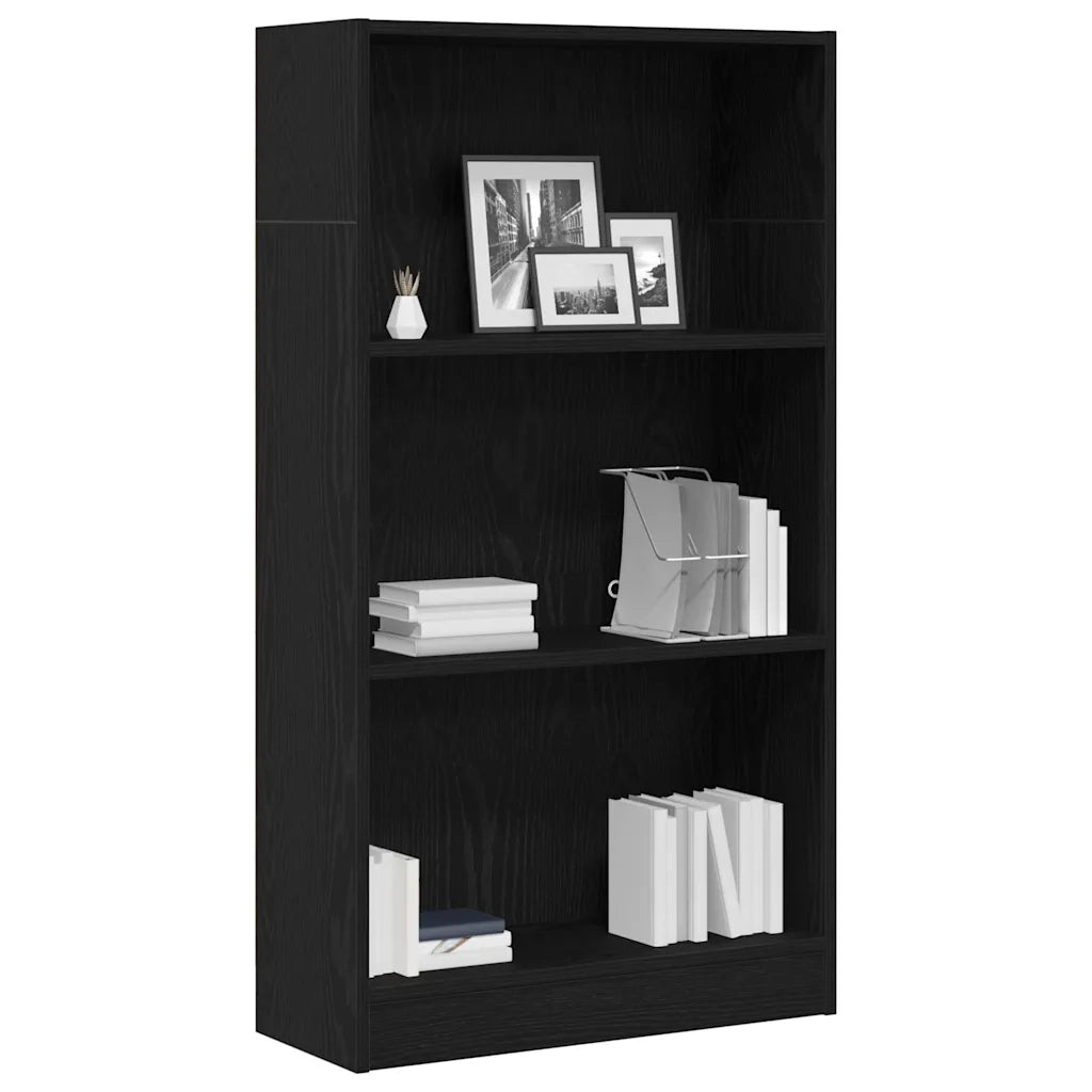 Libreria Rovere Nero 60x24x109 cm in Legno Multistrato 862455