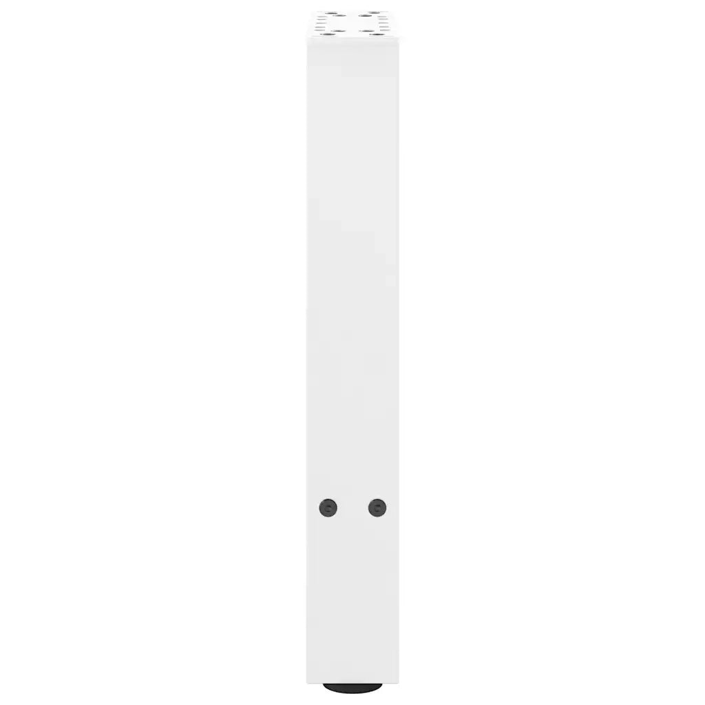 Gambe per Tavolino da Caff¨¨ Bianche 2 pz-Set di 2 Gamba per Tavolo 38x(42-43) cm Acciaio
