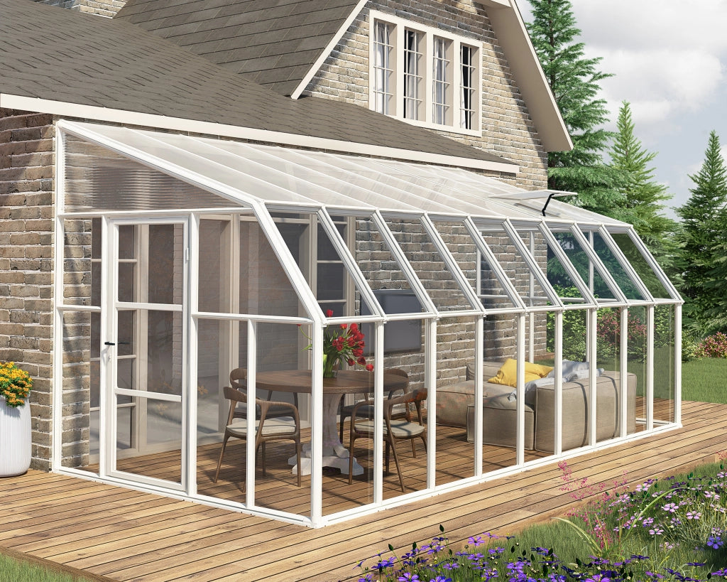 Veranda in Policarbonato Sun Room 2.7X5.7 m Bianco