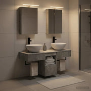Set di Armadi da Bagno 5 pcs Grigio Cemento 40 x 10,5 x 60,5 cm 3406274
