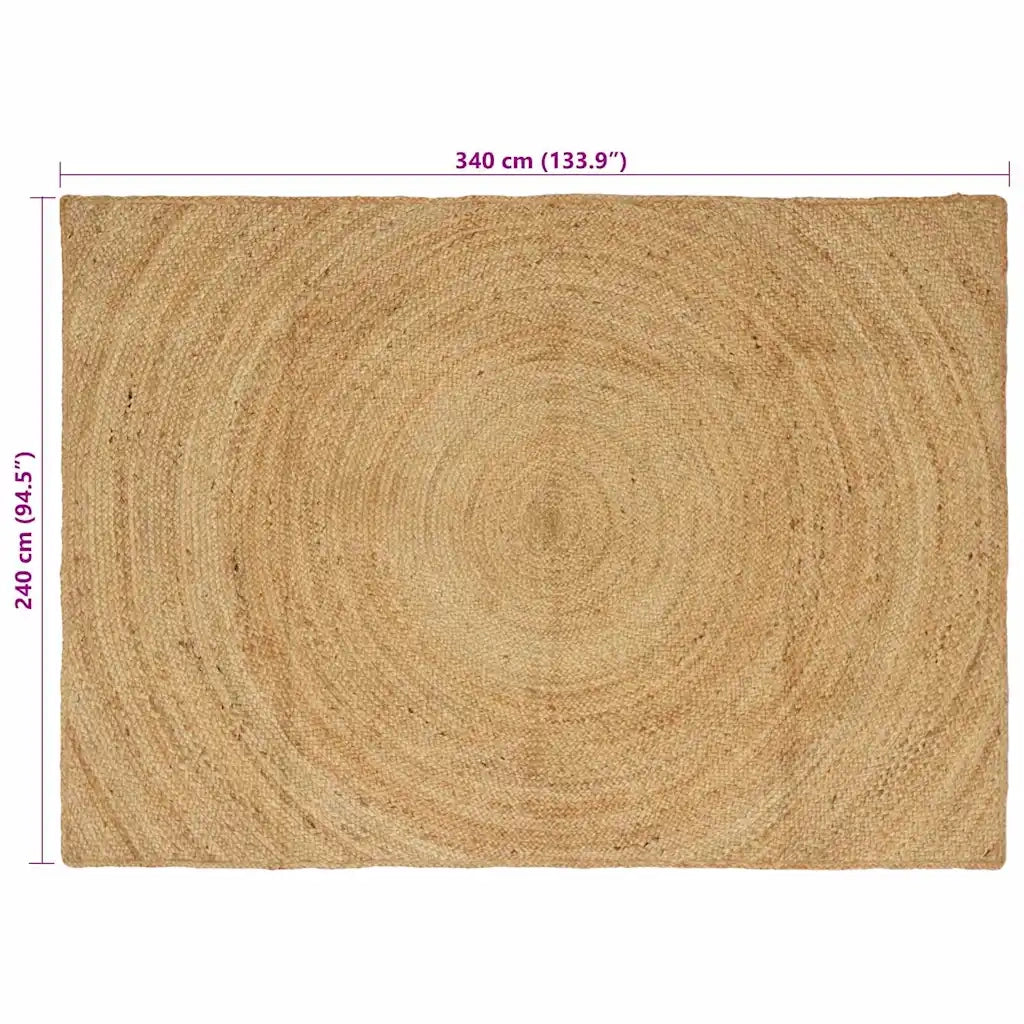 Tappeti per area Naturale 240 x 340 cm Juta