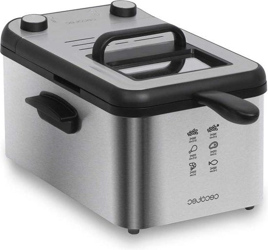 Frittelle elettrica - Oud e Nuovo - Frittelle elettrica 3 litri capacità di olio filtro per oliereiniger 2400 W acciaio inossidabile